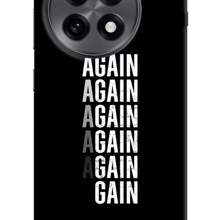 Again Again Gain OnePlus 13R Hard Case Back Cover by Casekaro