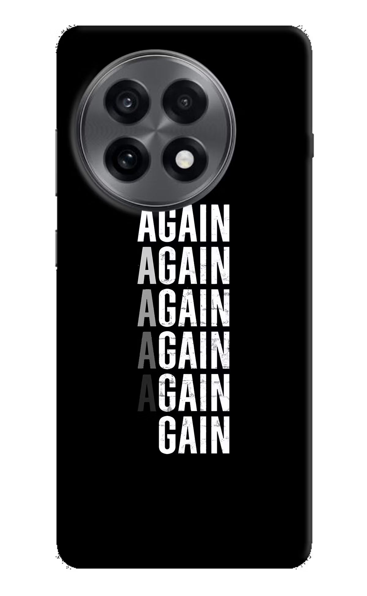 Again Again Gain OnePlus 13R Hard Case Back Cover by Casekaro