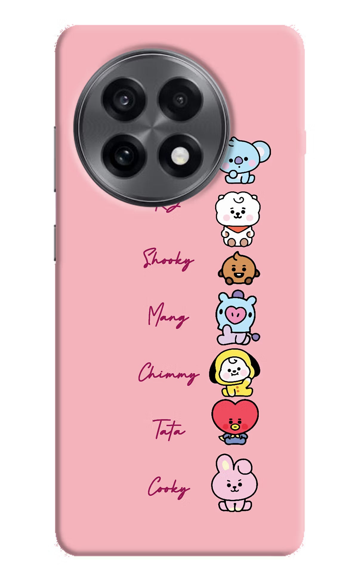 BTS names OnePlus 13R Hard Case Back Cover by Casekaro