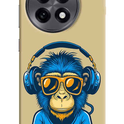 Monkey Headphone OnePlus 13R Hard Case Back Cover by Casekaro