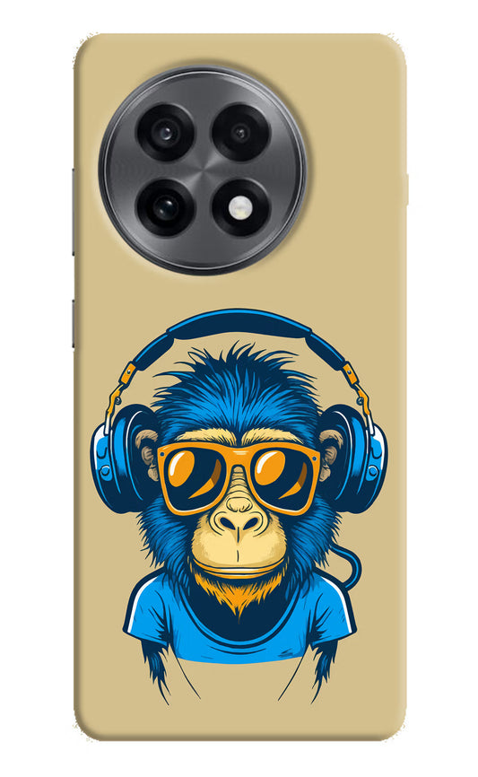 Monkey Headphone OnePlus 13R Hard Case Back Cover by Casekaro