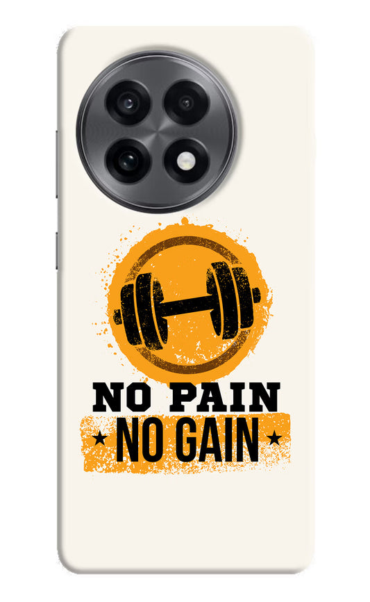 No Pain No Gain OnePlus 13R Hard Case Back Cover by Casekaro