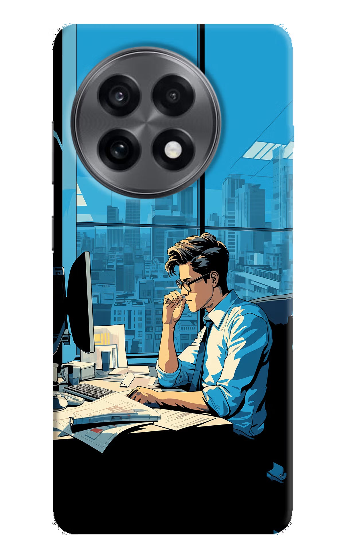 Focused Hustler (AI Generated) OnePlus 13R Hard Case Back Cover by Casekaro