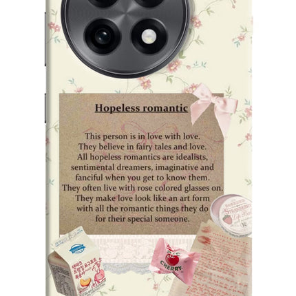 Hopeless Romantic OnePlus 13R Hard Case Back Cover by Casekaro
