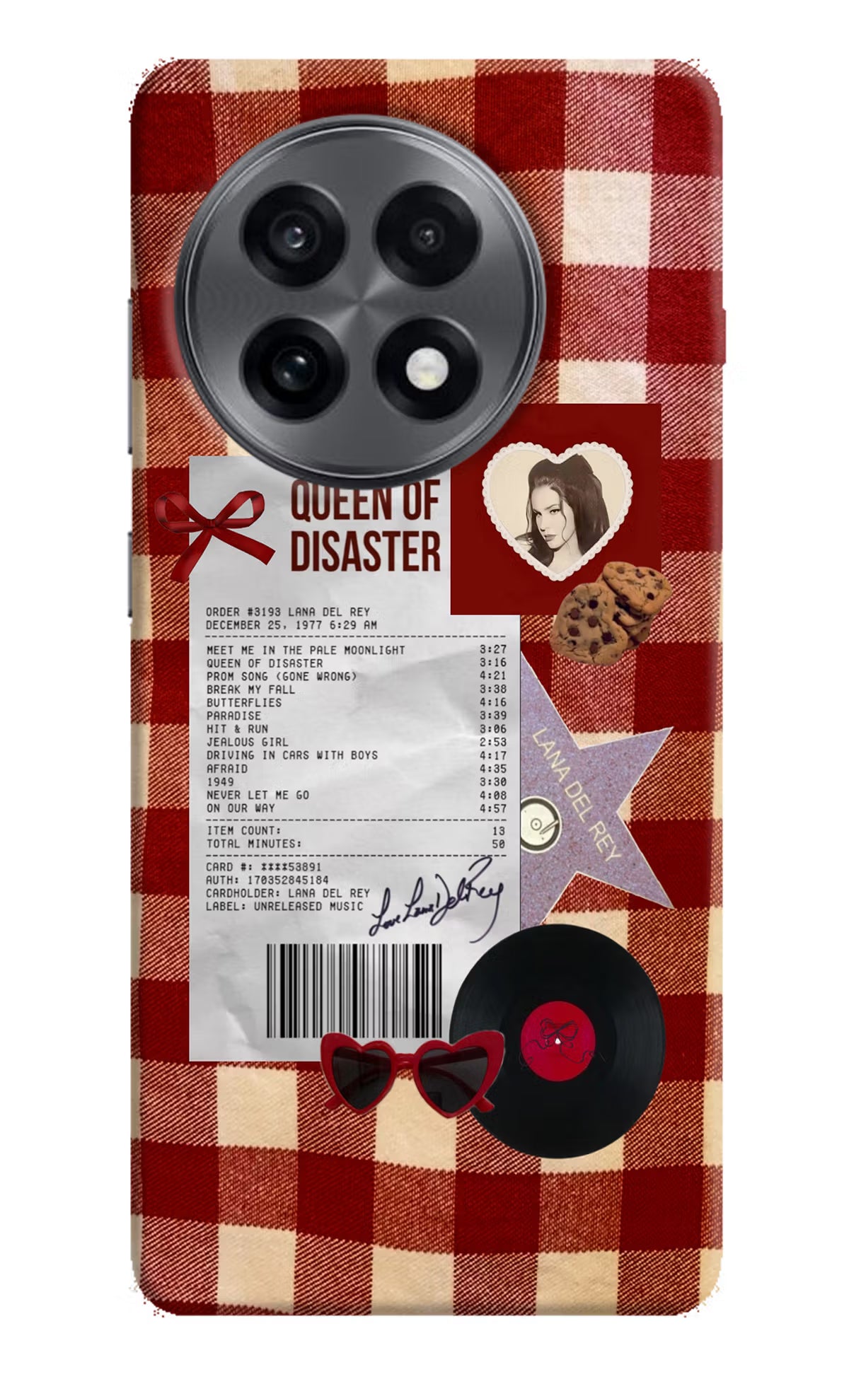 Queen of Disaster OnePlus 13R Hard Case Back Cover by Casekaro