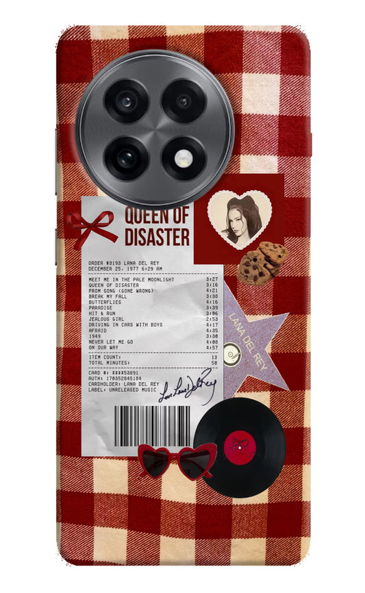 Queen of Disaster OnePlus 13R Hard Case Back Cover by Casekaro