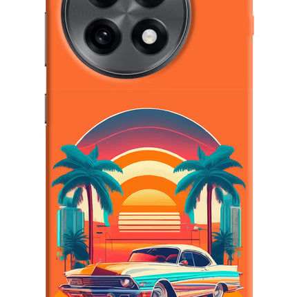 Palm Drive 80s OnePlus 13R Hard Case Back Cover by Casekaro