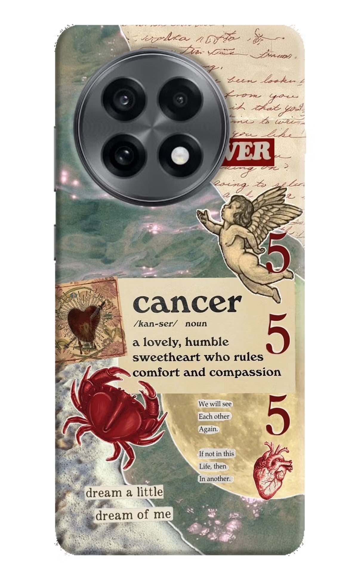 Cancer Zodiac OnePlus 13R Hard Case Back Cover by Casekaro