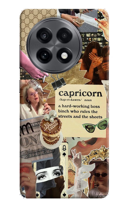 Capricorn Zodiac OnePlus 13R Hard Case Back Cover by Casekaro