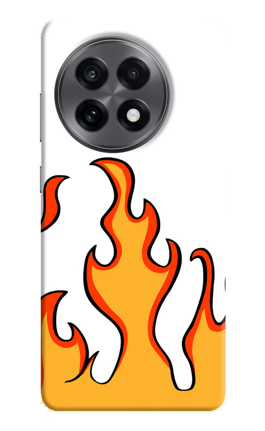 Fired Up – White OnePlus 13R Hard Case Back Cover by Casekaro
