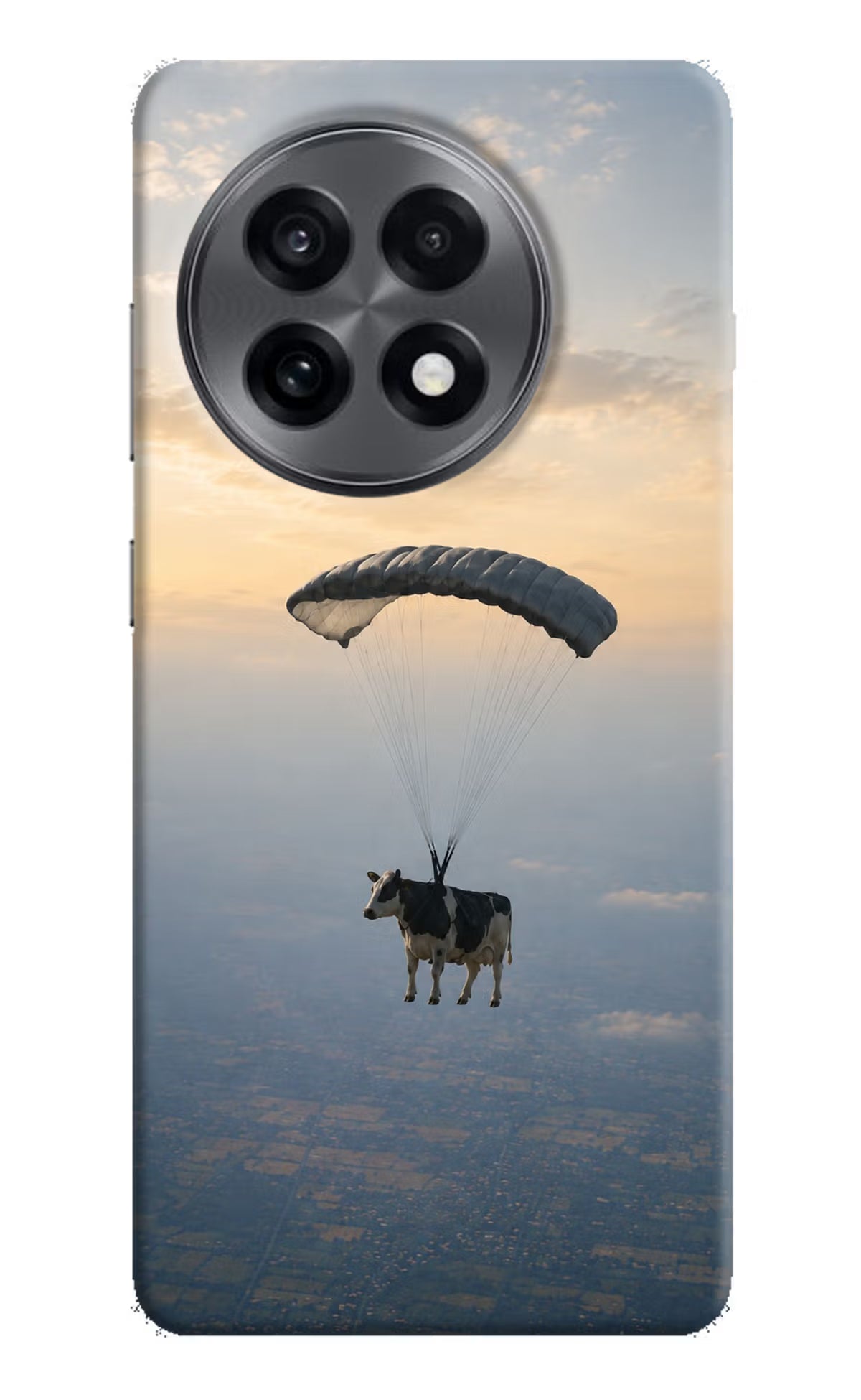 Skydiving Cow OnePlus 13R Back Cover