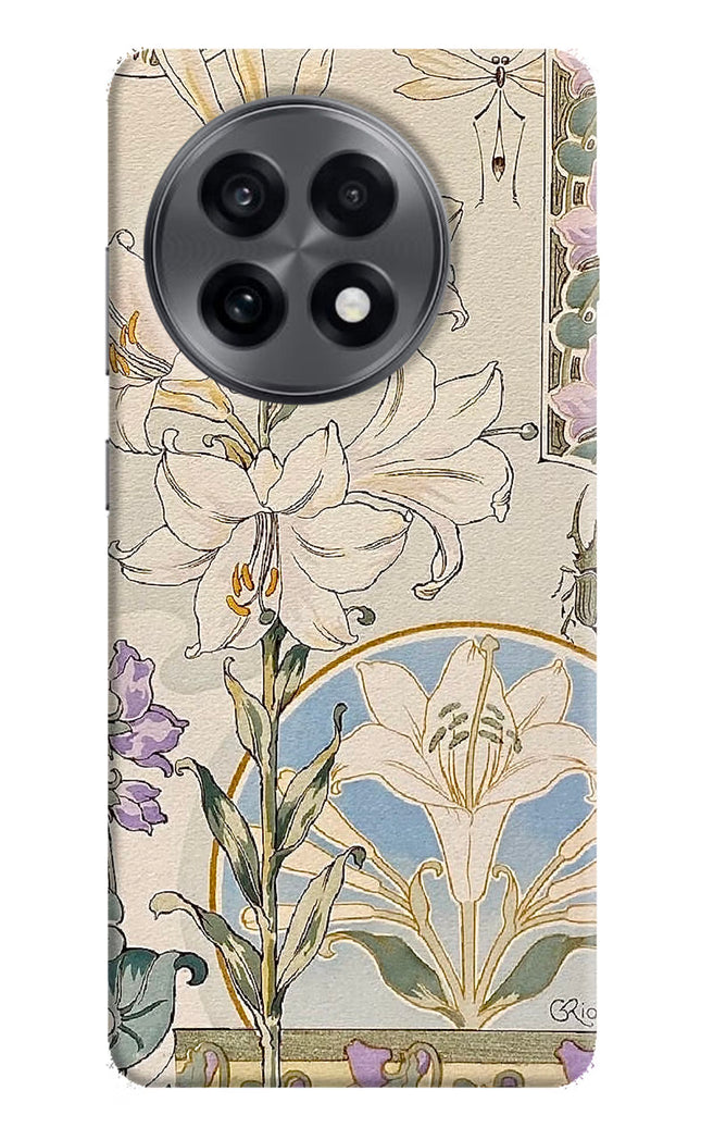 White Lily OnePlus 13R Hard Case Back Cover by Casekaro