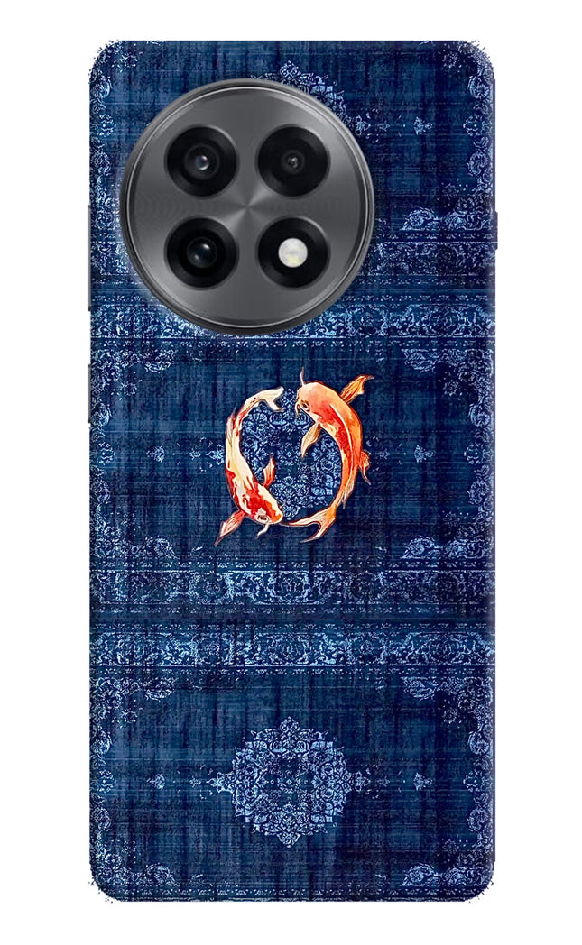 Koi Blue OnePlus 13R Hard Case Back Cover by Casekaro
