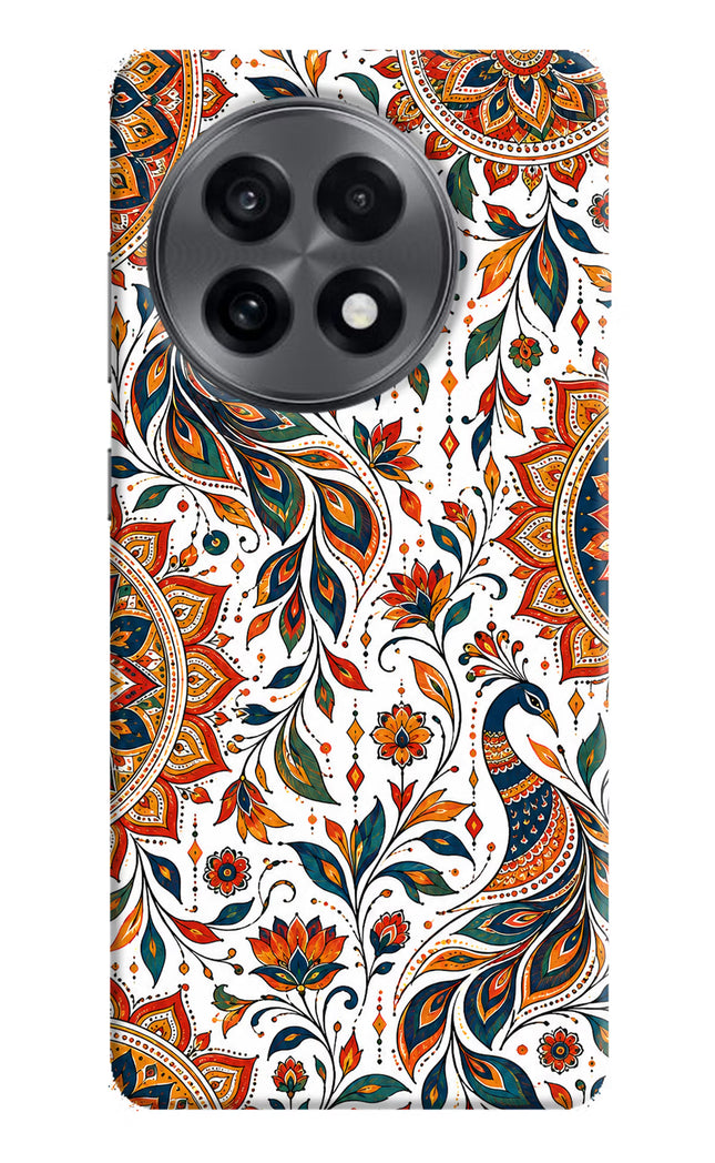 White Mayura OnePlus 13R Hard Case Back Cover by Casekaro