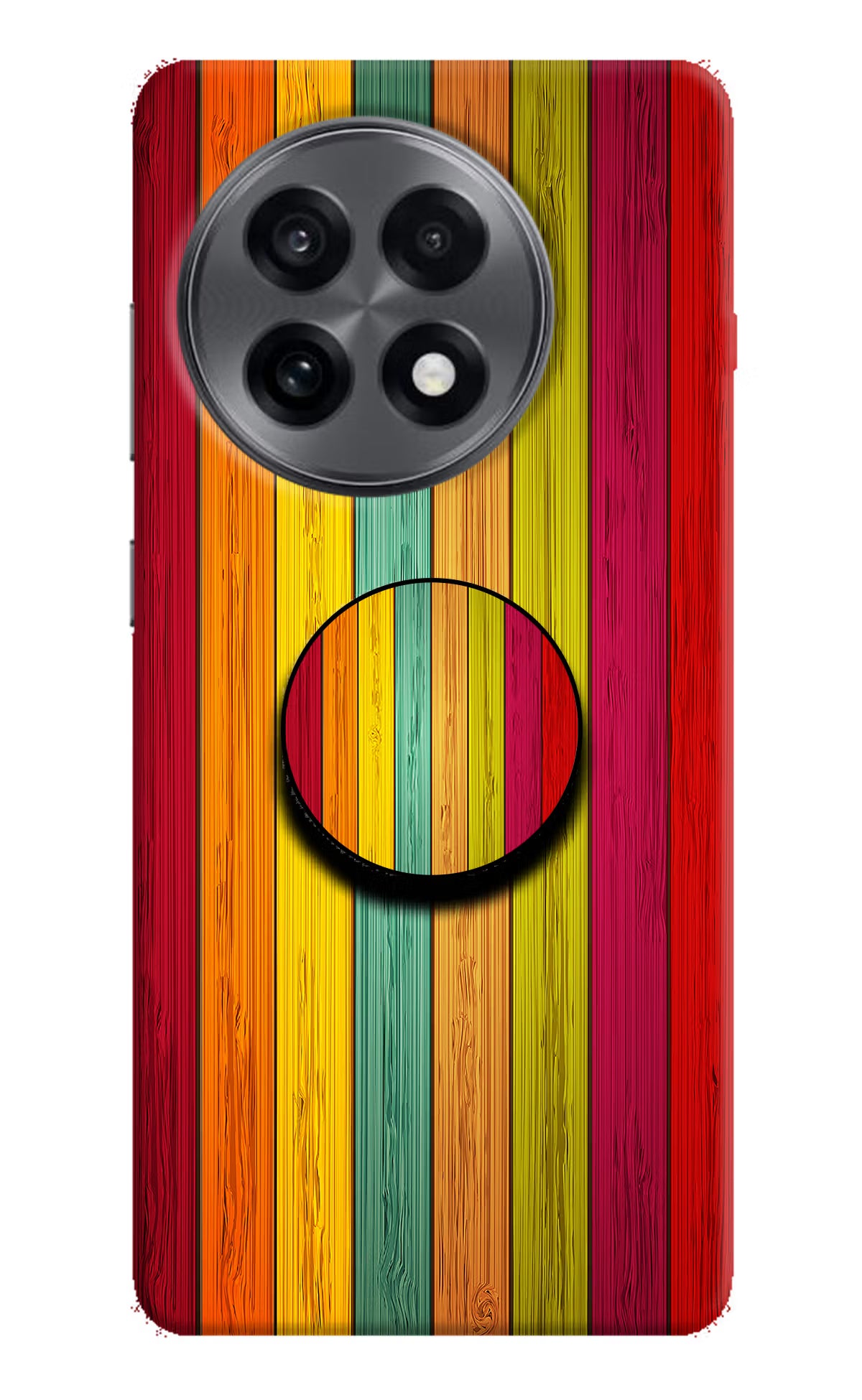Multicolor Wooden OnePlus 13R Pop Case by Casekaro
