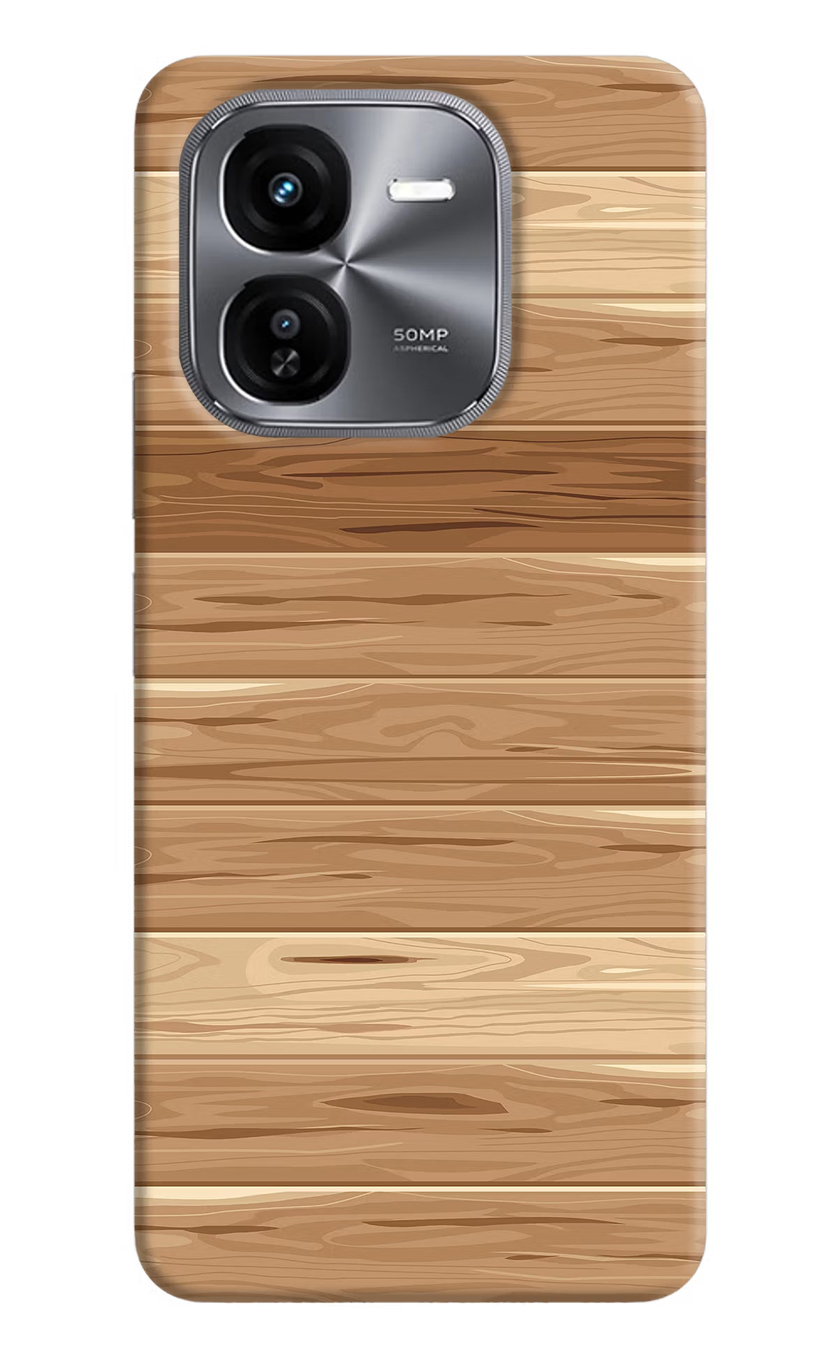 Wooden Vector iQOO Z9X Hard Case Back Cover by Casekaro