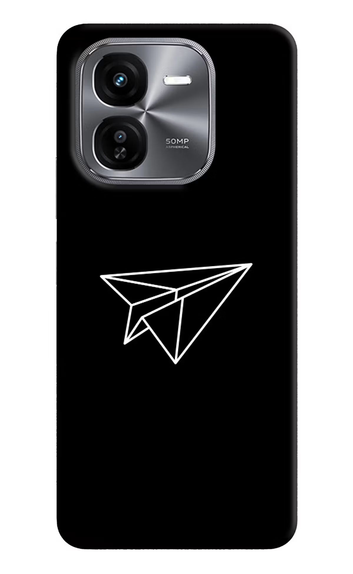 Paper Plane White iQOO Z9X Hard Case Back Cover by Casekaro