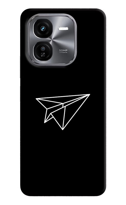Paper Plane White iQOO Z9X Hard Case Back Cover by Casekaro