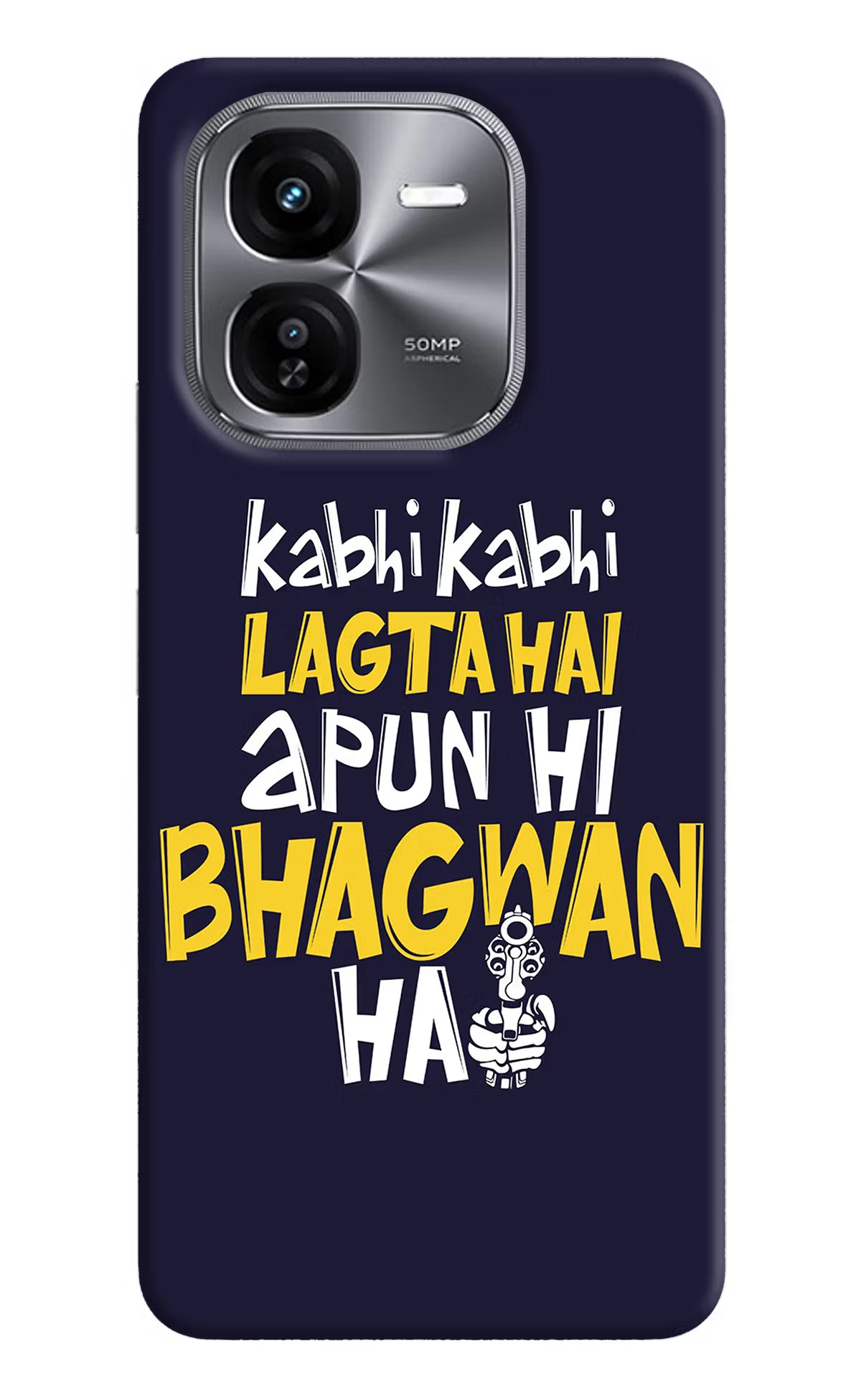 Kabhi Kabhi Lagta Hai Apun Hi Bhagwan Hai iQOO Z9X Hard Case Back Cover by Casekaro