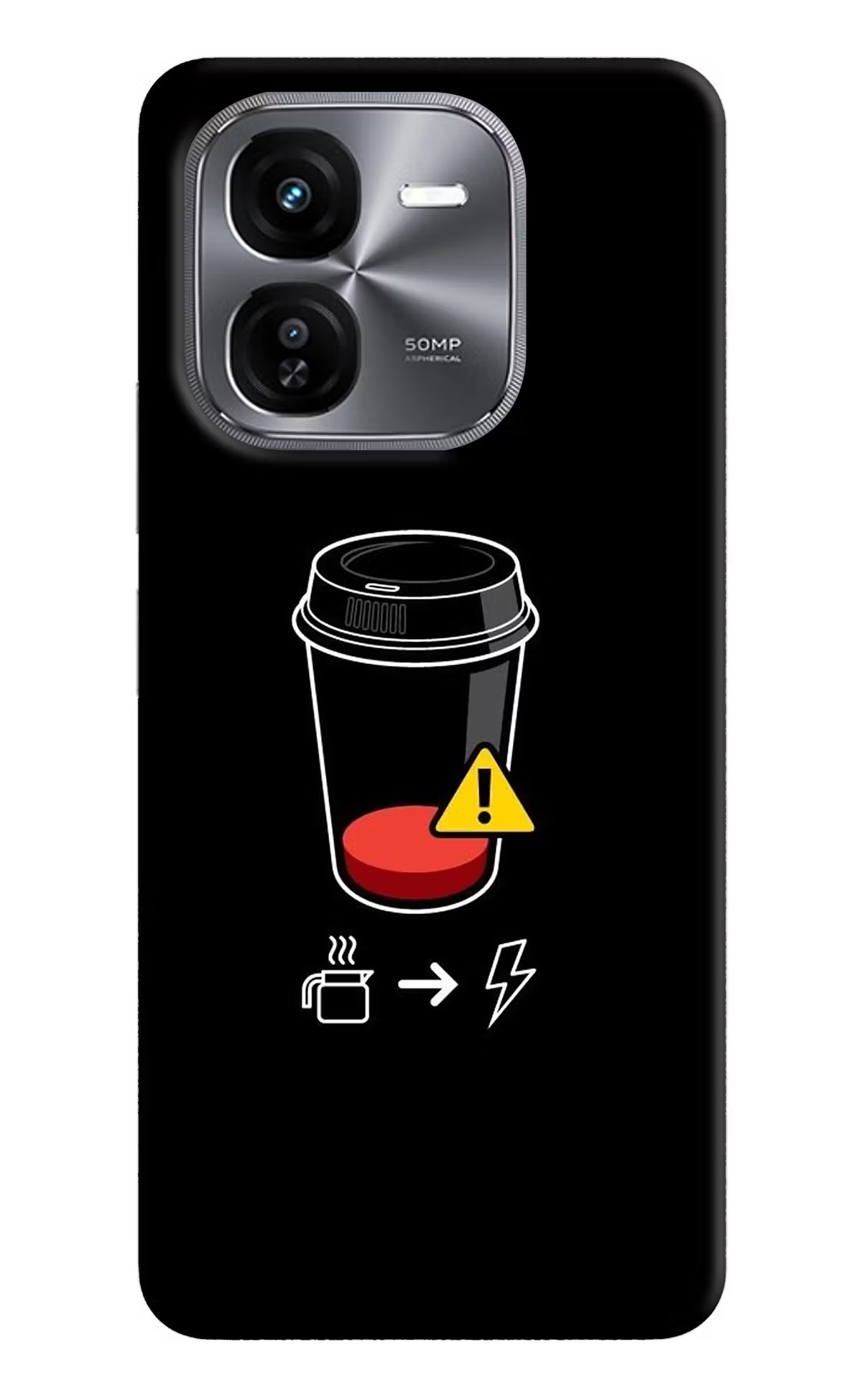 Coffee iQOO Z9X Hard Case Back Cover by Casekaro