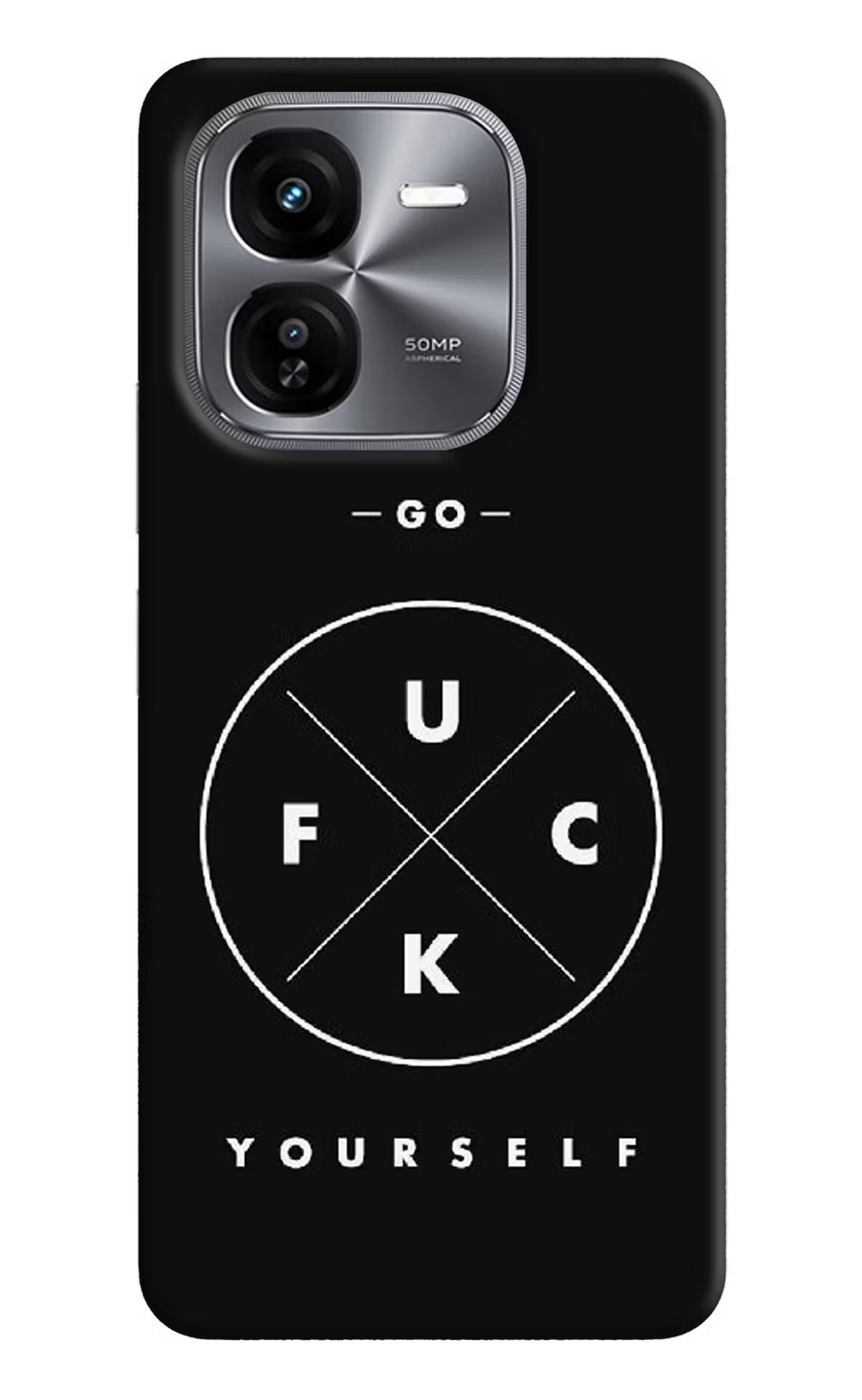 Go Fuck Yourself iQOO Z9X Hard Case Back Cover by Casekaro