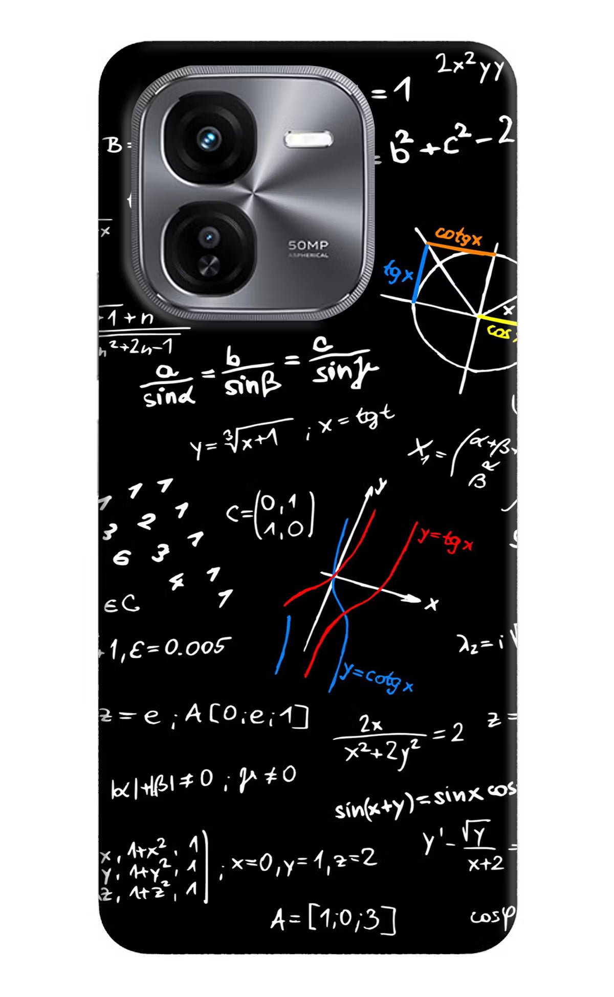 Mathematics Formula iQOO Z9X Hard Case Back Cover by Casekaro