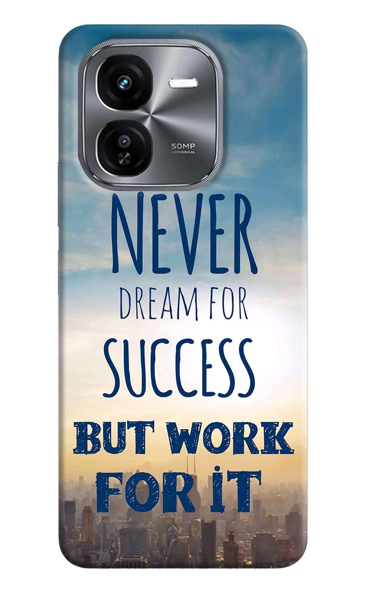 Never Dream For Success But Work For It iQOO Z9X Hard Case Back Cover by Casekaro