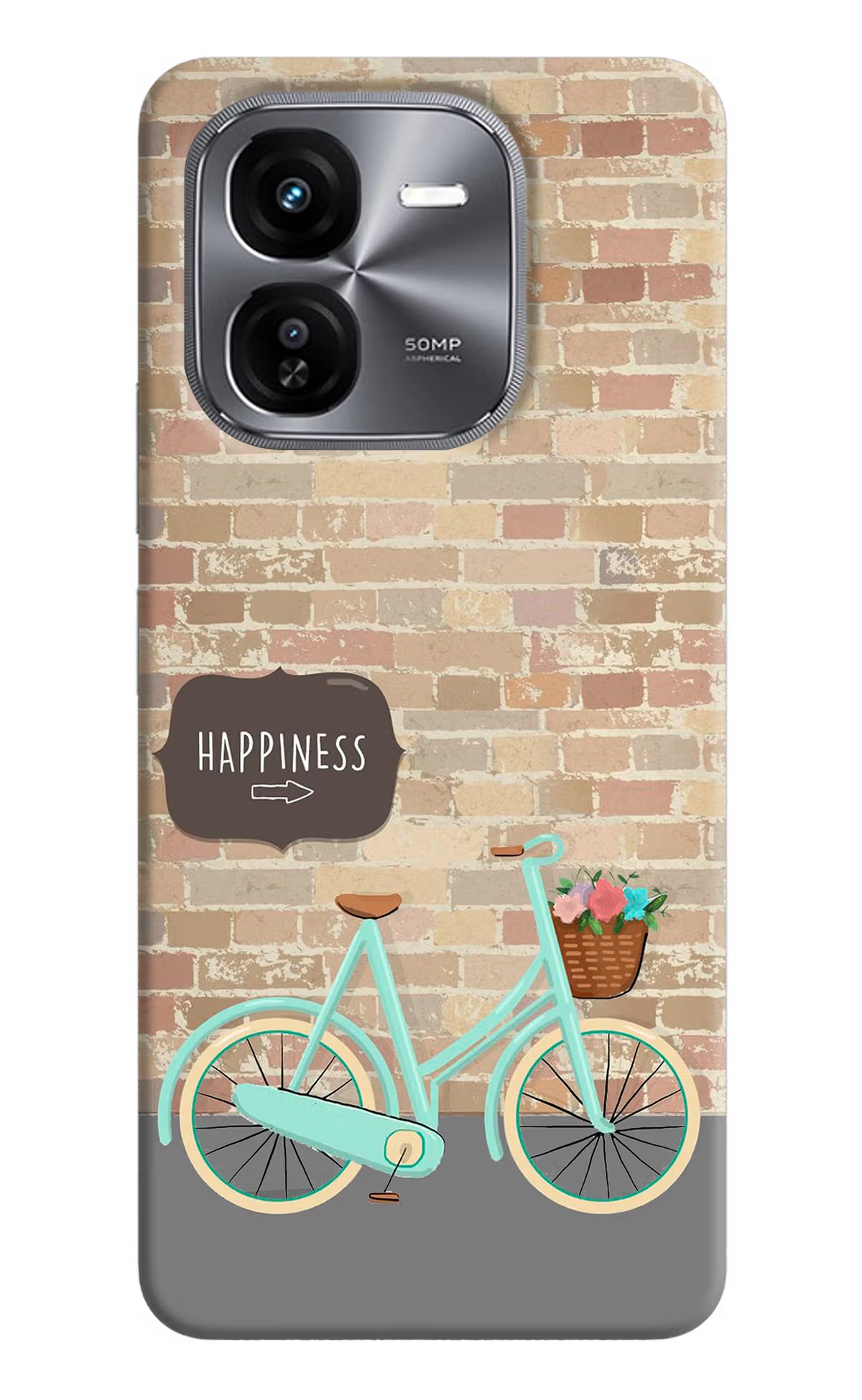 Happiness Artwork iQOO Z9X Hard Case Back Cover by Casekaro