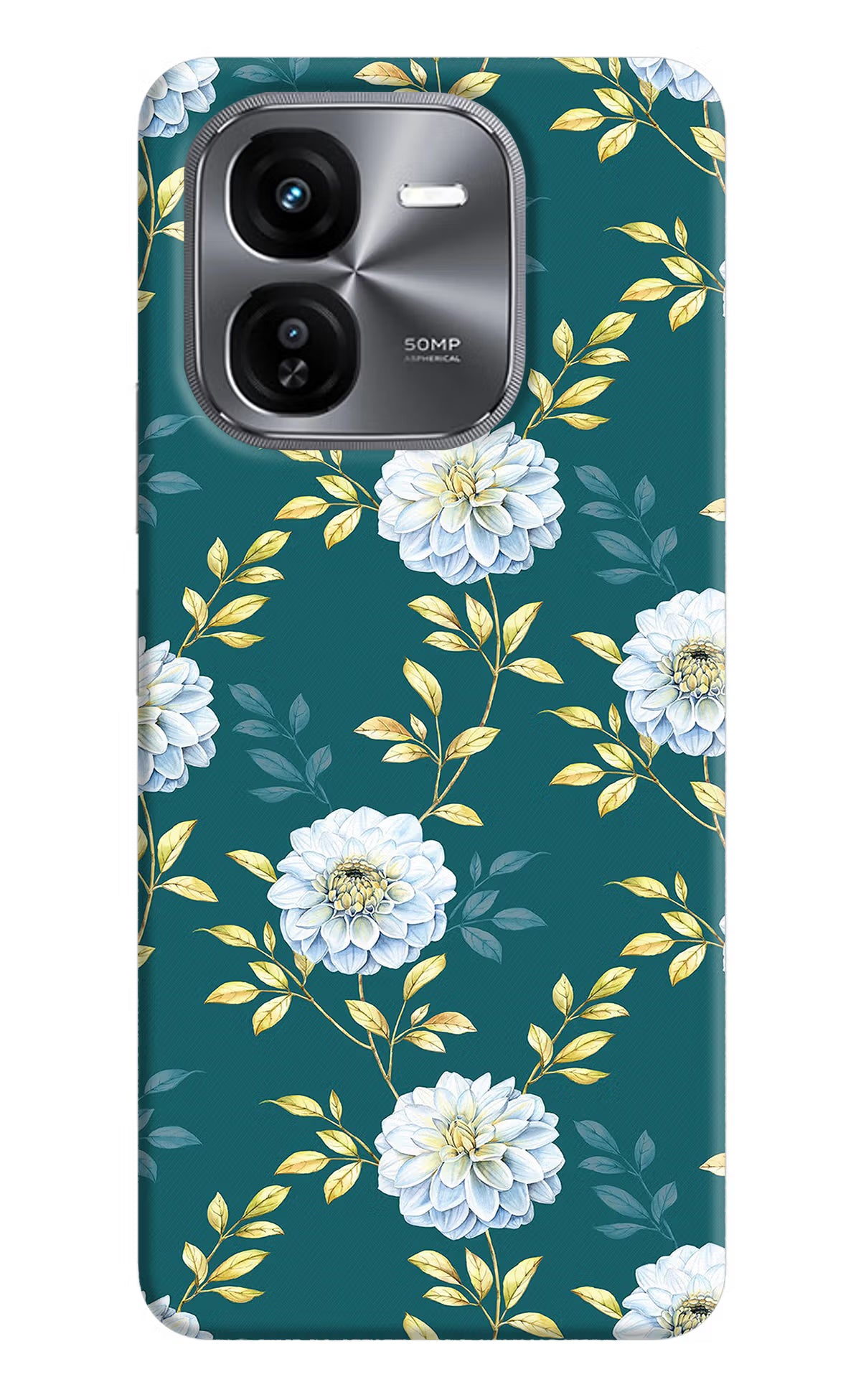 Flowers iQOO Z9X Hard Case Back Cover by Casekaro
