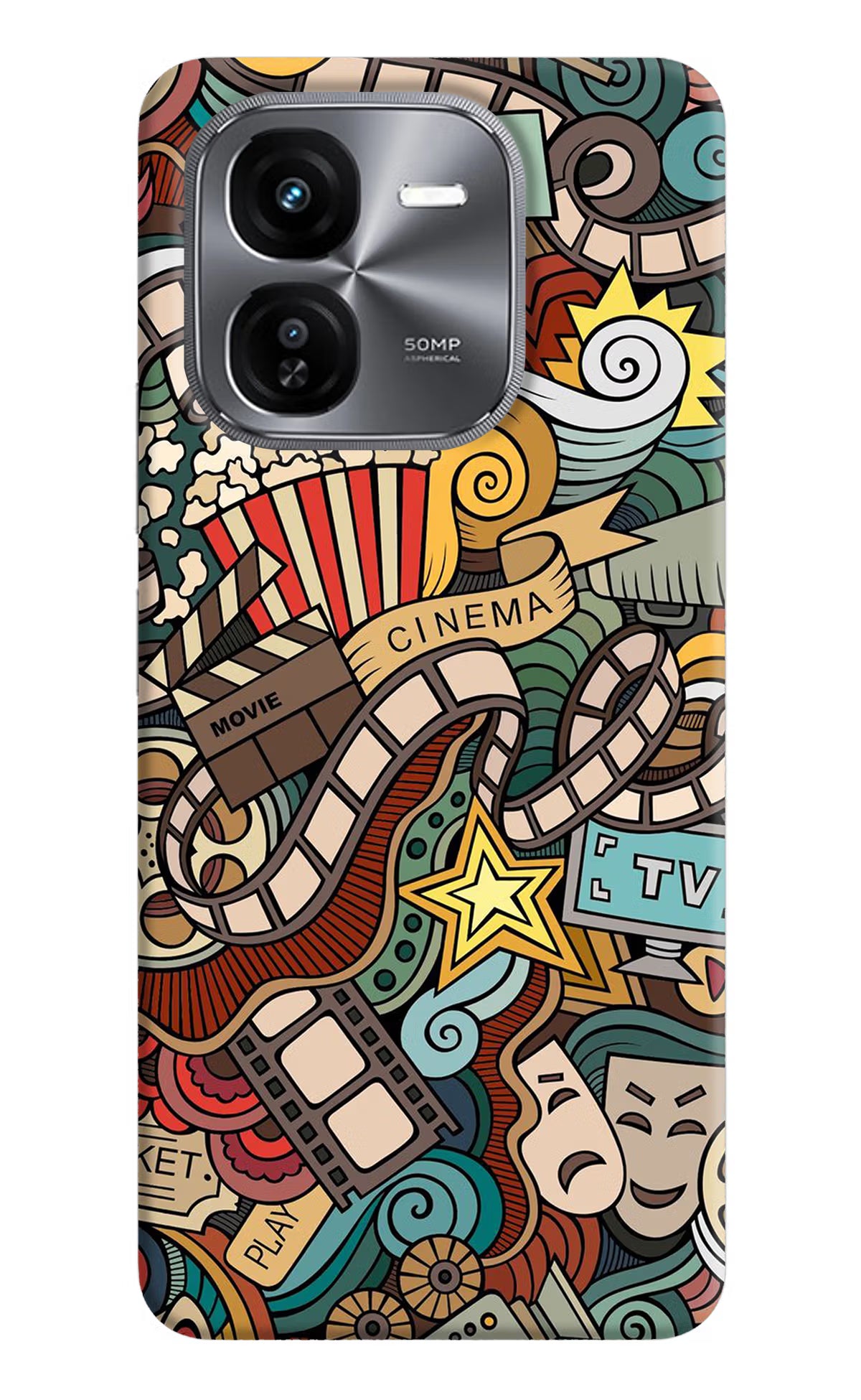 Cinema Abstract iQOO Z9X Hard Case Back Cover by Casekaro