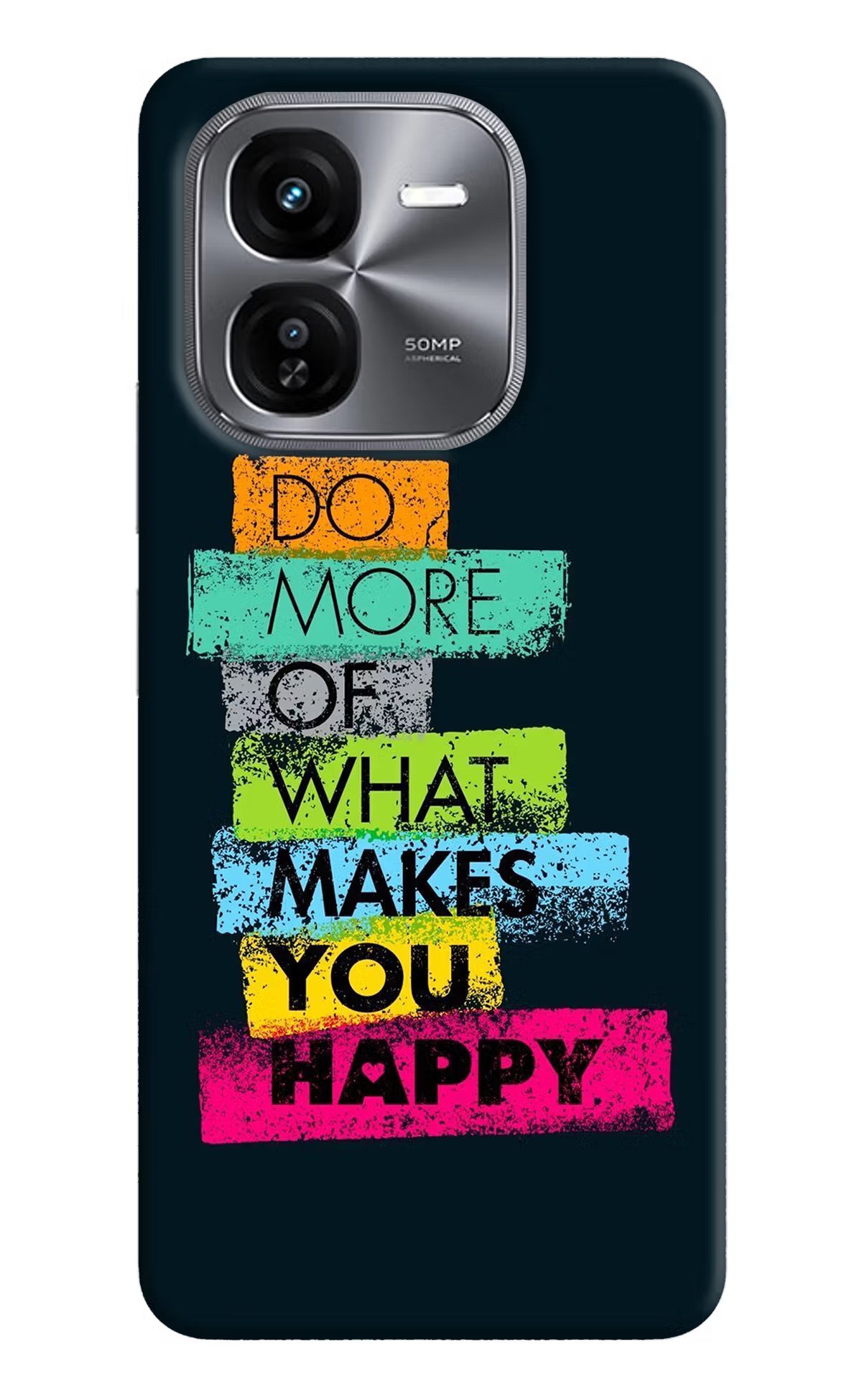 Do More Of What Makes You Happy iQOO Z9X Hard Case Back Cover by Casekaro