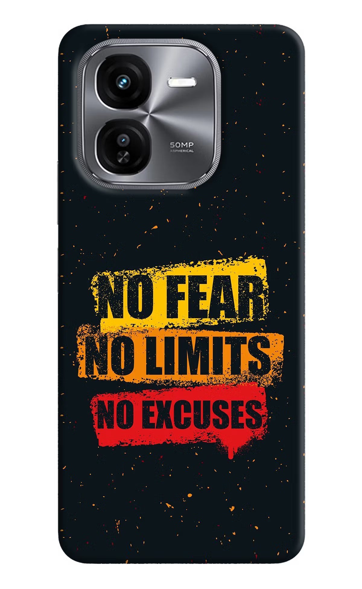 No Fear No Limits No Excuse iQOO Z9X Hard Case Back Cover by Casekaro
