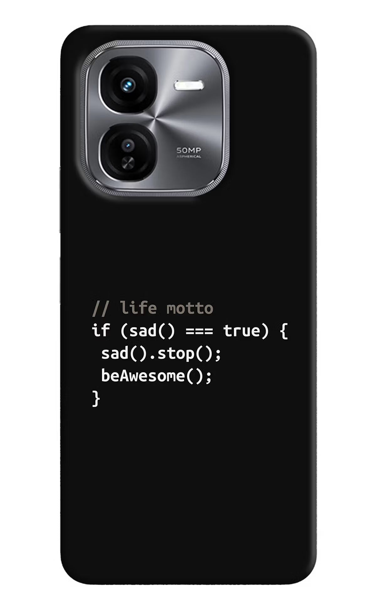 Life Motto Code iQOO Z9X Hard Case Back Cover by Casekaro