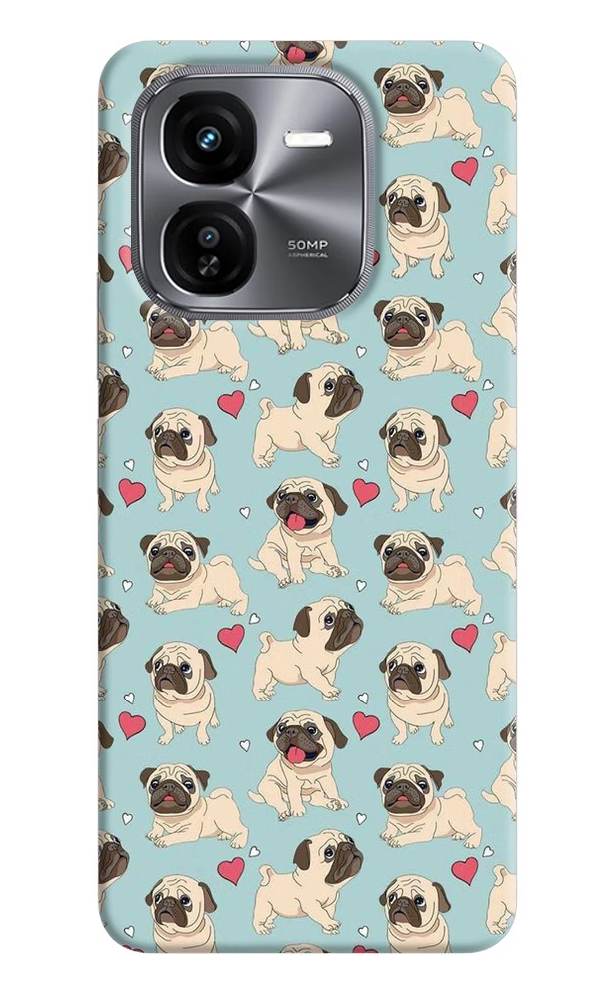 Pug Dog iQOO Z9X Hard Case Back Cover by Casekaro