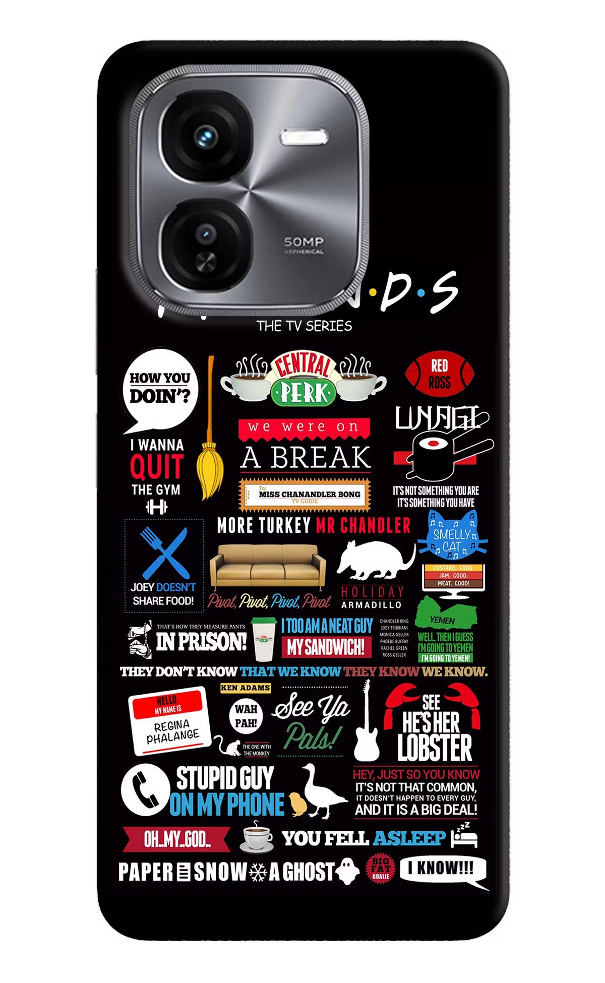 FRIENDS iQOO Z9X Hard Case Back Cover by Casekaro