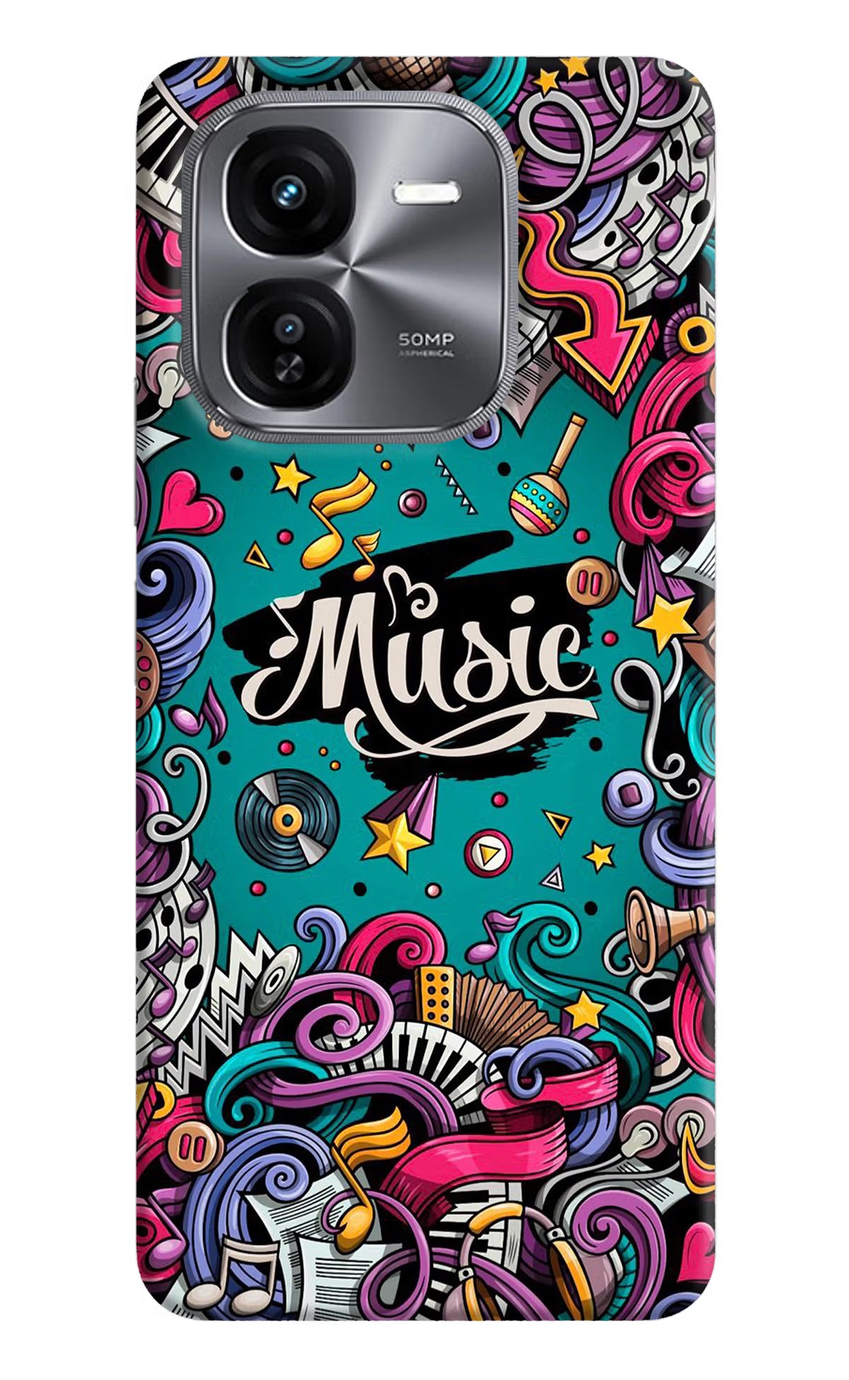 Music Graffiti iQOO Z9X Hard Case Back Cover by Casekaro