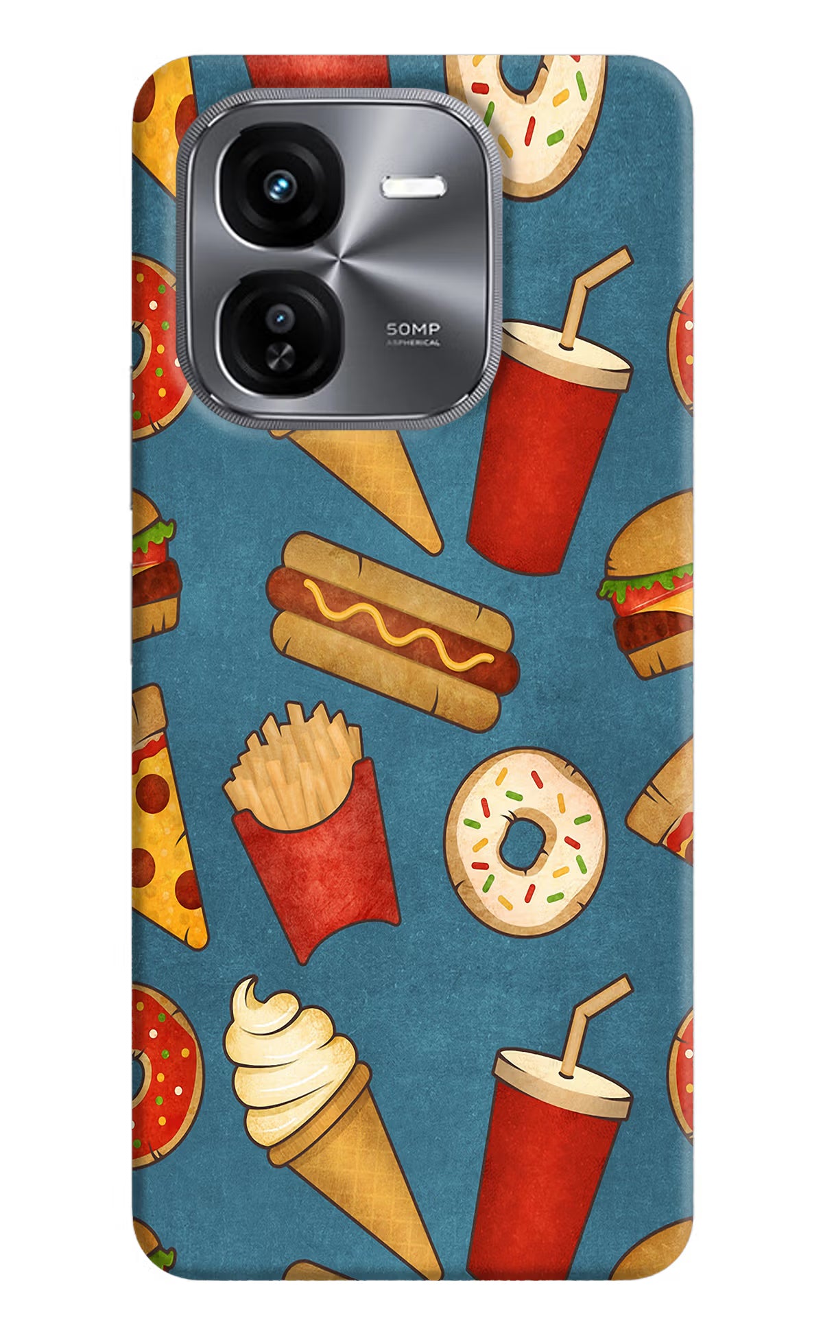 Foodie iQOO Z9X Hard Case Back Cover by Casekaro