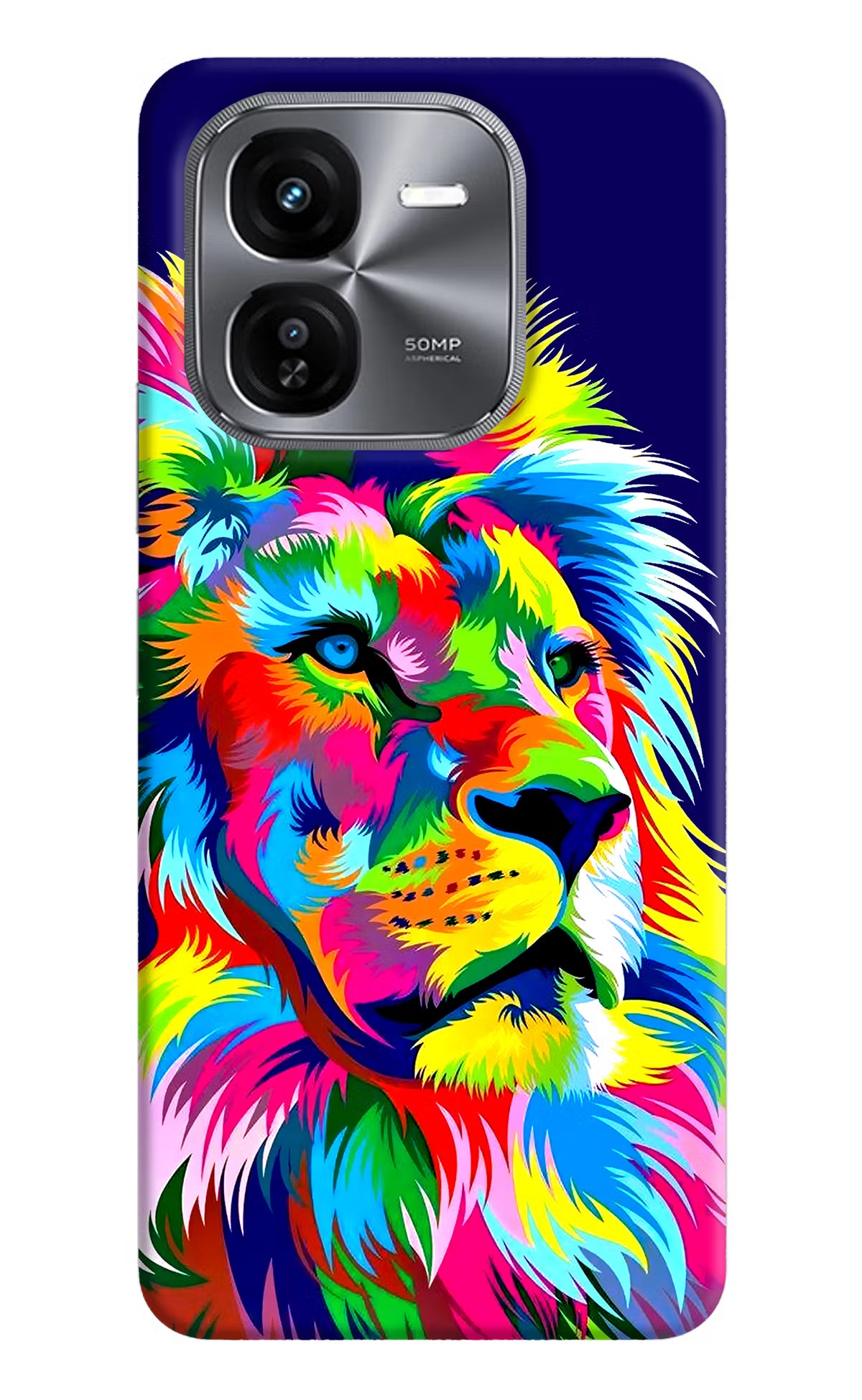Vector Art Lion iQOO Z9X Hard Case Back Cover by Casekaro