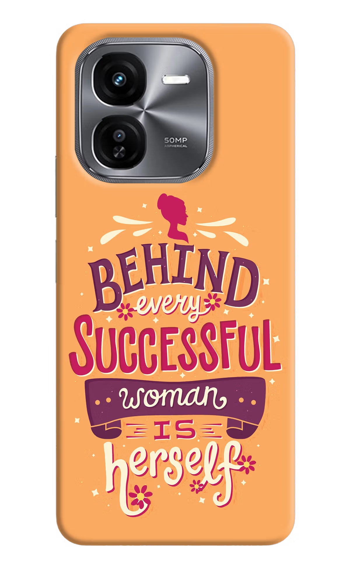 Behind Every Successful Woman There Is Herself iQOO Z9X Hard Case Back Cover by Casekaro