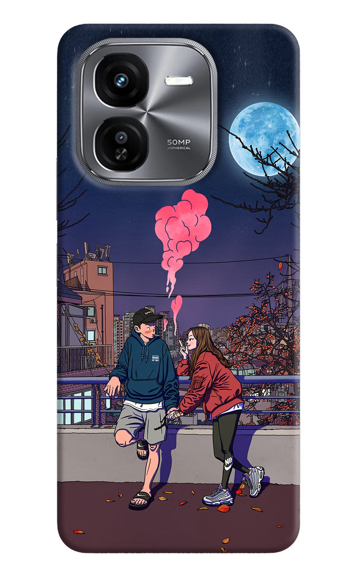 Chilling Couple iQOO Z9X Hard Case Back Cover by Casekaro