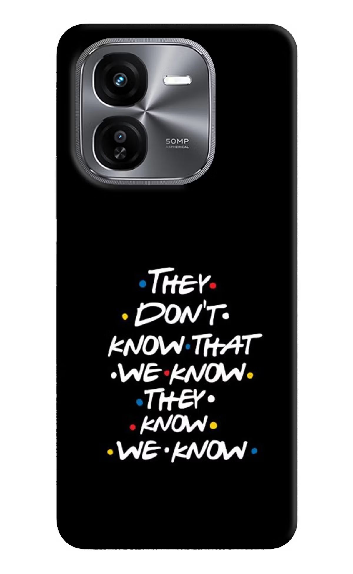 FRIENDS Dialogue iQOO Z9X Hard Case Back Cover by Casekaro