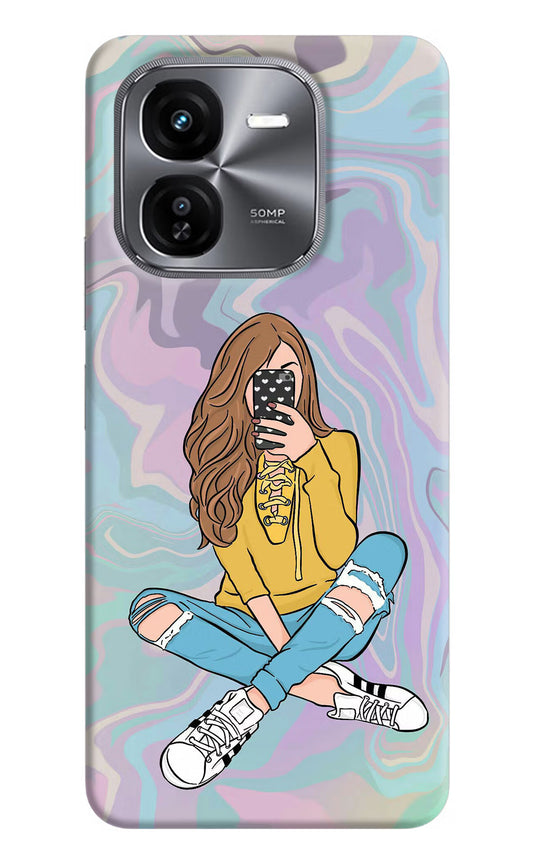Selfie Girl iQOO Z9X Hard Case Back Cover by Casekaro