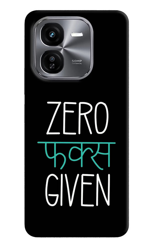 Zero Fucks Given iQOO Z9X Hard Case Back Cover by Casekaro