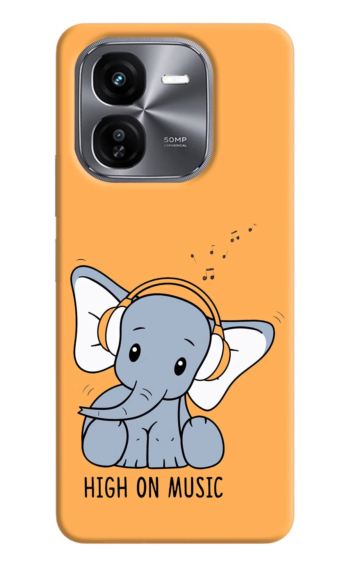 High On Music iQOO Z9X Hard Case Back Cover by Casekaro