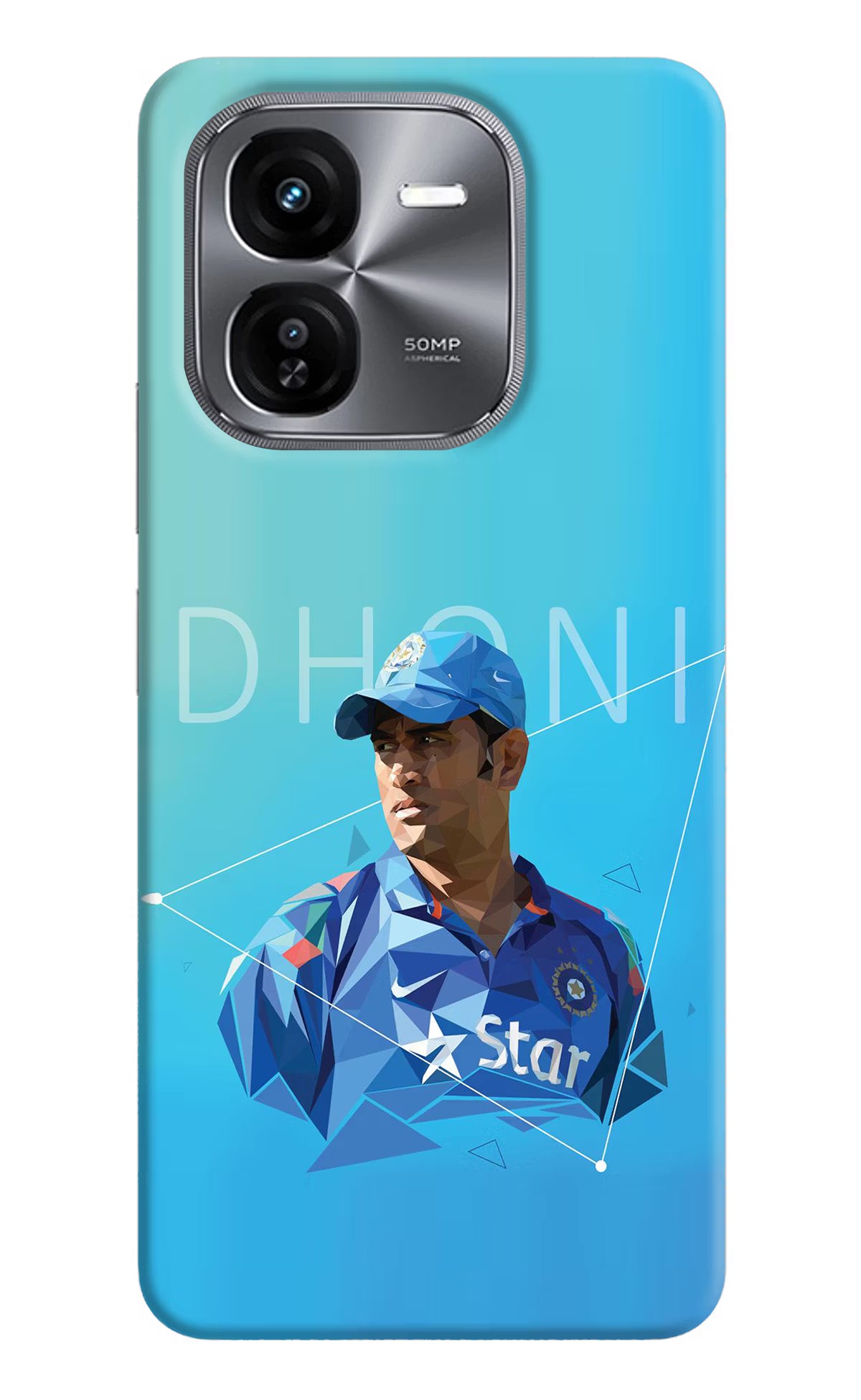 Dhoni Artwork iQOO Z9X Hard Case Back Cover by Casekaro