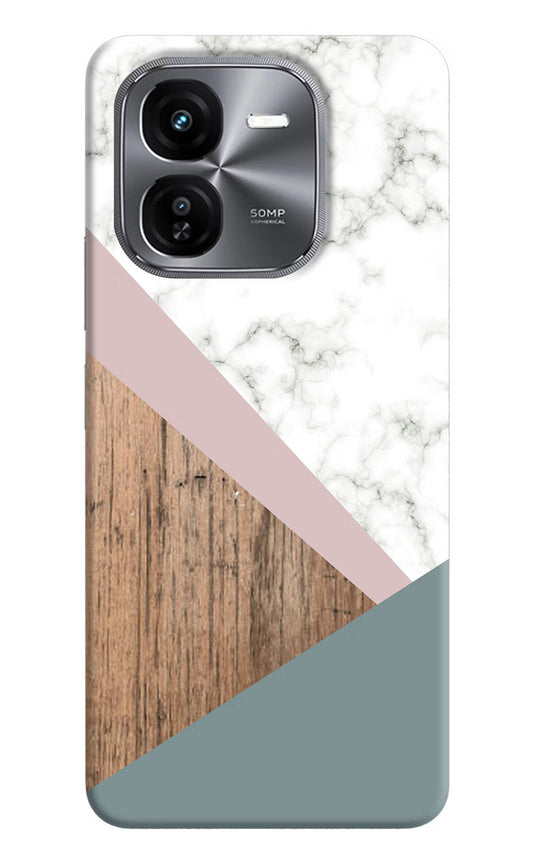 Marble wood Abstract iQOO Z9X Hard Case Back Cover by Casekaro