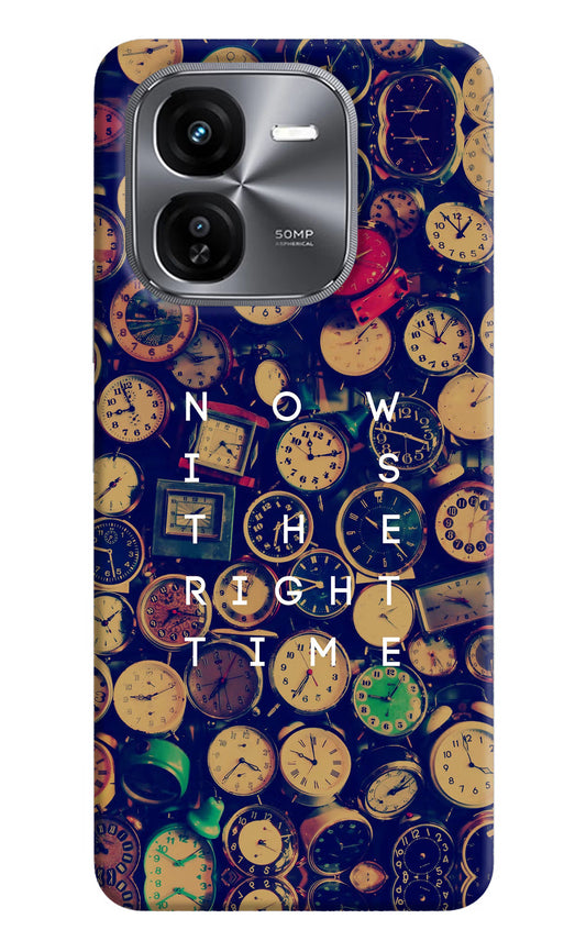 Now is the Right Time Quote iQOO Z9X Hard Case Back Cover by Casekaro