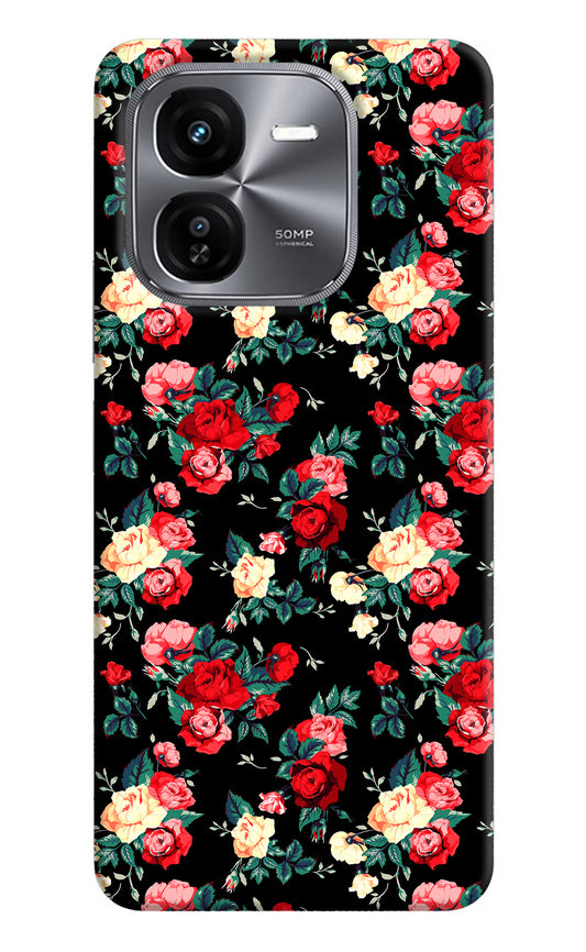 Rose Pattern iQOO Z9X Hard Case Back Cover by Casekaro