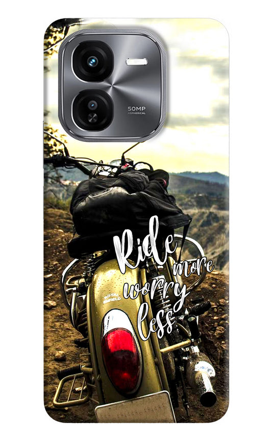 Ride More Worry Less iQOO Z9X Hard Case Back Cover by Casekaro