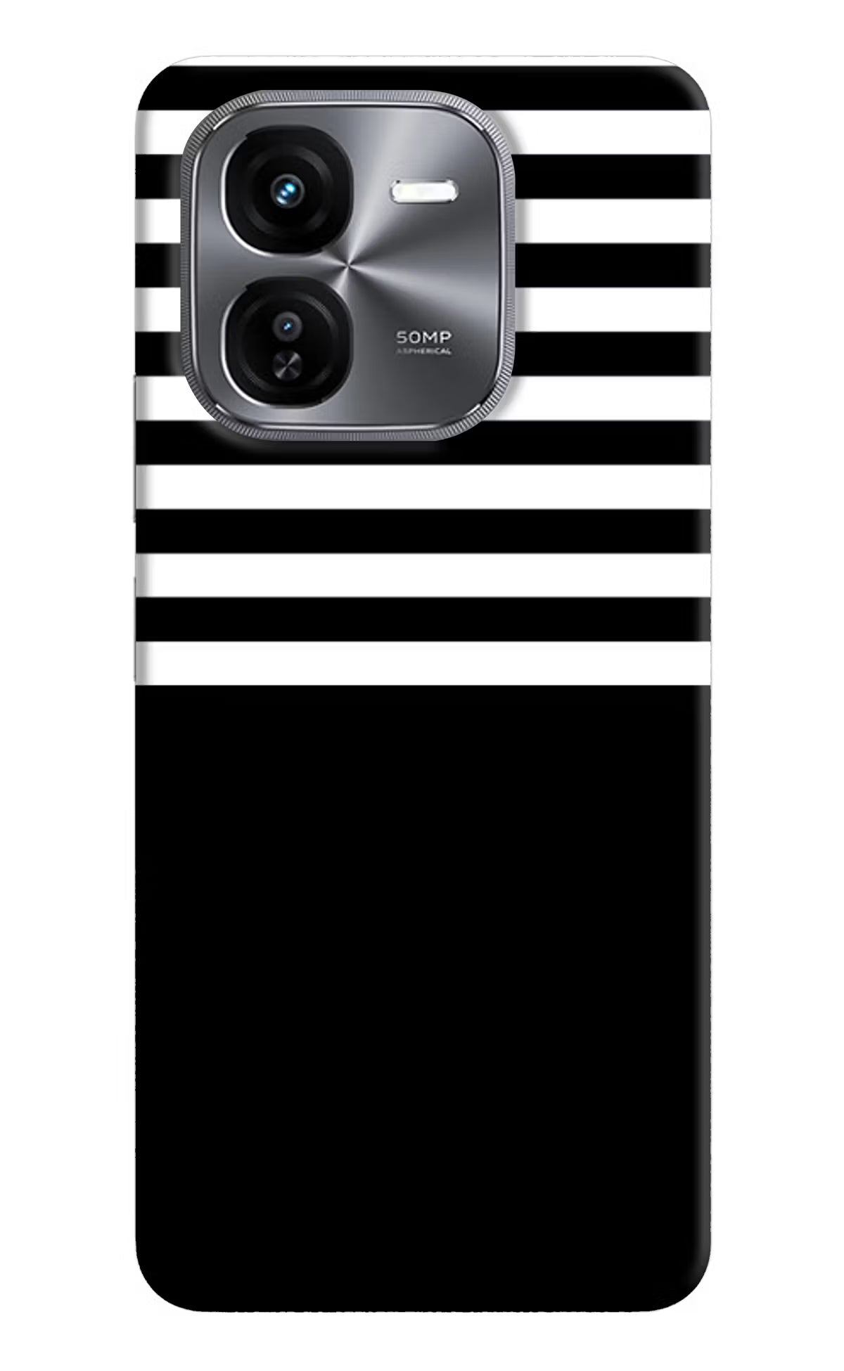 Black and White Print iQOO Z9X Hard Case Back Cover by Casekaro